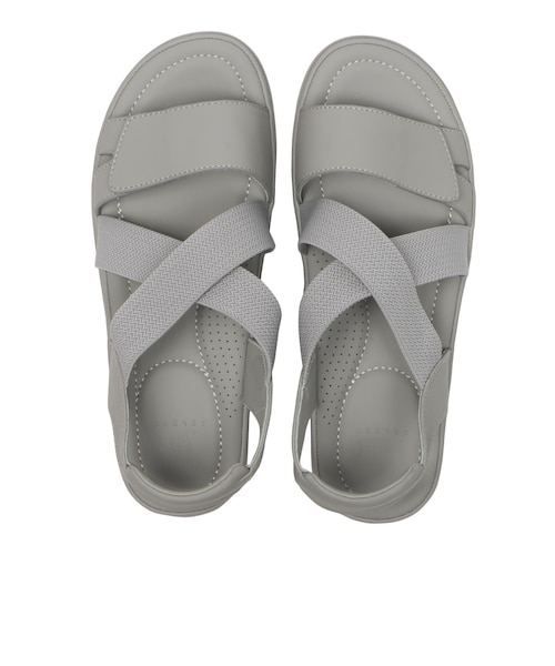 W2085 VELCRO CROSS SANDAL GRAY 704939-0002｜エービーシー・マートの