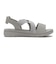 W2085　VELCRO CROSS SANDAL　GRAY　704939-0002