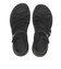 W2084　CROSS GORE SANDAL　BLACK　707566-0001
