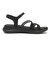 W2084　CROSS GORE SANDAL　BLACK　707566-0001