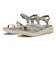 W2084　CROSS GORE SANDAL　GRAY　707566-0002