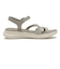 W2084　CROSS GORE SANDAL　GRAY　707566-0002