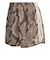 KX1895　W SNAKE SATIN SHORTS(GFX INJ)　LINEN/MBEG　716430-0001