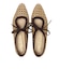 JE-1066　RAFFIA FLAT PUMPS　BEIGE　716142-0001