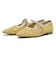 JE-1066　RAFFIA FLAT PUMPS　YELLOW　716142-0002