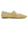 JE-1066　RAFFIA FLAT PUMPS　YELLOW　716142-0002