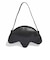 KR1602　U TREFOIL METALLIC PU BAG　BLACK　716390-0001