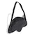 KR1602　U TREFOIL METALLIC PU BAG　BLACK　716390-0001