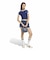 KW2606　W KNITTED TEE　DBLUE/WHITE　715849-0001