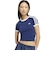 KW2606　W KNITTED TEE　DBLUE/WHITE　715849-0001