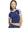 KW2606　W KNITTED TEE　DBLUE/WHITE　715849-0001