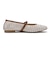 JE-5501　MESH FLAT PUMPS　WHITE　716894-0002
