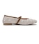 JE-5501　MESH FLAT PUMPS　WHITE　716894-0002
