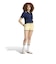 KR7059　W CABLE KNIT CALI TEE POLO　NIGHTINDIGO　716414-0001