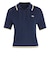 KR7059　W CABLE KNIT CALI TEE POLO　NIGHTINDIGO　716414-0001
