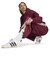 LF1060　W FBIRD BARREL TP(BADIGIRL)　MAROON　716001-0001