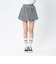 126K3151001　W CHECK BALLOON SKIRT　NAVY　715456-0001