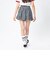 126K3151001　W CHECK BALLOON SKIRT　NAVY　715456-0001