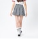 126K3151001　W CHECK BALLOON SKIRT　NAVY　715456-0001