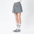 126K3151001　W CHECK BALLOON SKIRT　NAVY　715456-0001