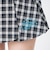 126K3151001　W CHECK BALLOON SKIRT　NAVY　715456-0001