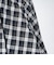 126K3151001　W CHECK BALLOON SKIRT　NAVY　715456-0001