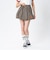126K3151001　W CHECK BALLOON SKIRT　ORANGE　715456-0003