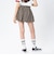 126K3151001　W CHECK BALLOON SKIRT　ORANGE　715456-0003