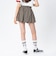 126K3151001　W CHECK BALLOON SKIRT　ORANGE　715456-0003