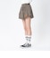 126K3151001　W CHECK BALLOON SKIRT　ORANGE　715456-0003