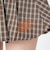 126K3151001　W CHECK BALLOON SKIRT　ORANGE　715456-0003