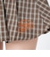 126K3151001　W CHECK BALLOON SKIRT　ORANGE　715456-0003