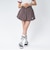 126K3151001　W CHECK BALLOON SKIRT　RED　715456-0002