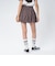 126K3151001　W CHECK BALLOON SKIRT　RED　715456-0002