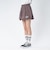 126K3151001　W CHECK BALLOON SKIRT　RED　715456-0002