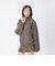 126K3090801　W CHECK ZIP BLOUSON　ORANGE　715455-0003