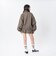 126K3090801　W CHECK ZIP BLOUSON　ORANGE　715455-0003