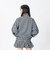 126K3090801　W CHECK ZIP BLOUSON　NAVY　715455-0001
