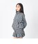 126K3090801　W CHECK ZIP BLOUSON　NAVY　715455-0001