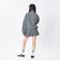 126K3090801　W CHECK ZIP BLOUSON　NAVY　715455-0001