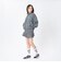 126K3090801　W CHECK ZIP BLOUSON　NAVY　715455-0001