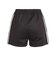 LG4266　W LACE 3STRIPES SHORTS(LACE IN　NIGHTBROWN　716019-0001