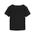 639076　W ESS RIBBED SLIM SHORT TEE　01BK　717911-0001