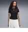 639076　W ESS RIBBED SLIM SHORT TEE　01BK　717911-0001