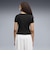 639076　W ESS RIBBED SLIM SHORT TEE　01BK　717911-0001