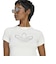 KT4671　W STUDDED CALI TEE　CLOUDWHITE　715771-0001