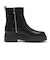 W3069　RIB KNIT BOOTS5　BLACK　714308-0001