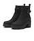 W3072　BELT SIDE GORE SHORT BOOTS8　BLACK　713963-0001