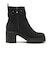 W3072　BELT SIDE GORE SHORT BOOTS8　BLACK　713963-0001