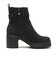 W3072　BELT SIDE GORE SHORT BOOTS8　BLACK　713963-0001